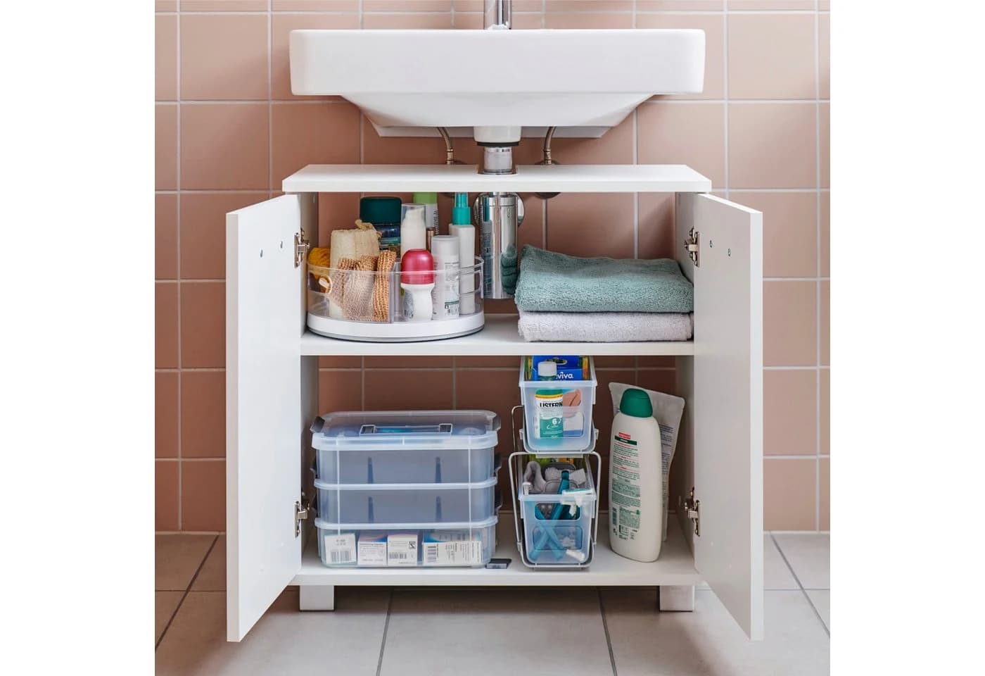 Betty Bossi Aufbewahrungsbox für Medikamente Organizer Grau/Transparent - Bild 4
