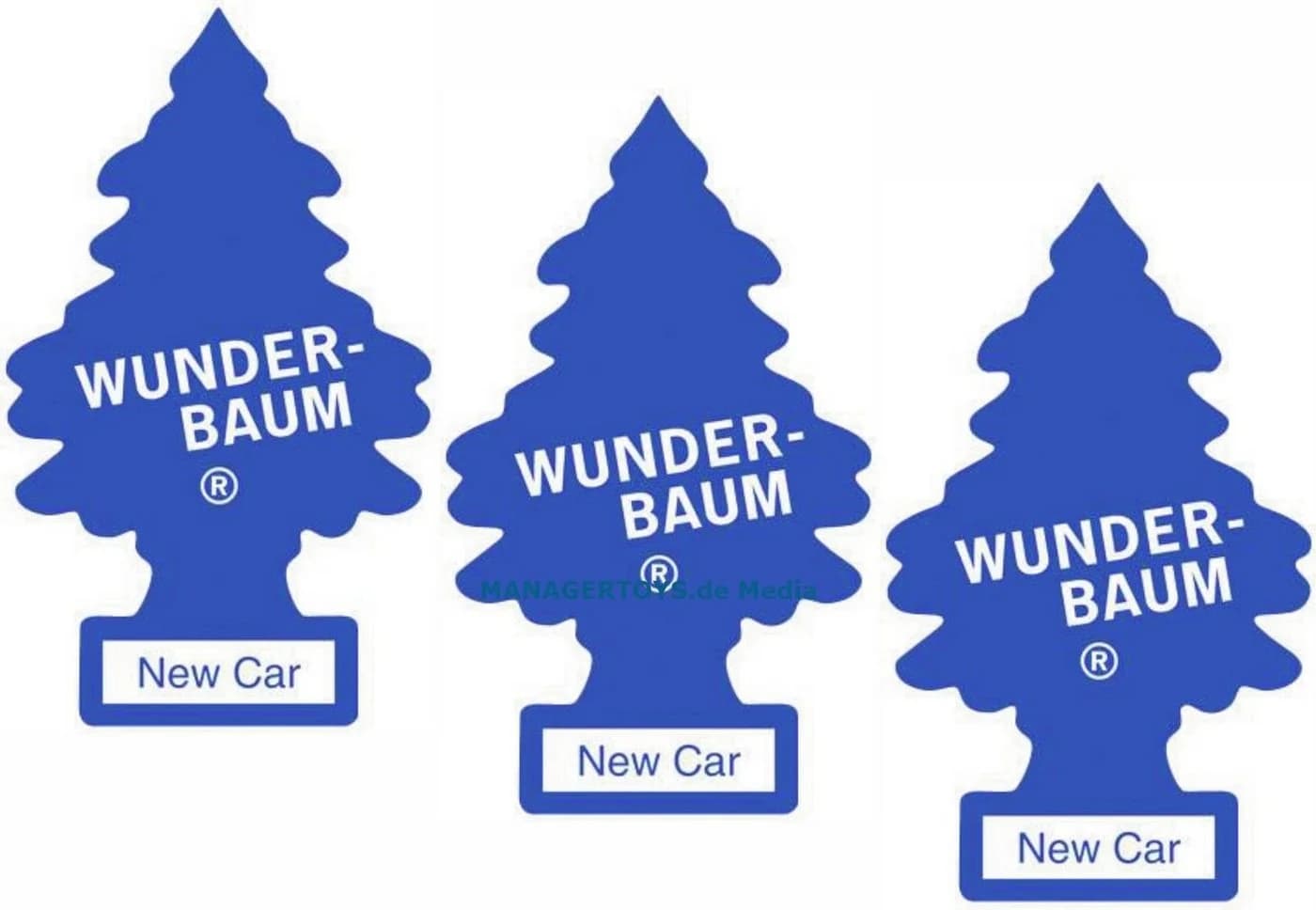 Wunder-Baum Hänge-Weihnachtsbaum New Car 3er Duftbäumchen
