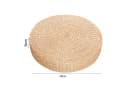 Rutaqian Bodenkissen Tatami 40 cm rund Stroh-Strickmatte Bild 4