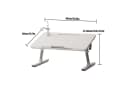 Rutaqian Laptoptisch Weiß Einstellbar Mit USB-Lüfter Bild 1