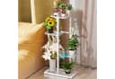 Rutaqian Blumenständer 8-stufig Metall Modern Weiß Bild 1