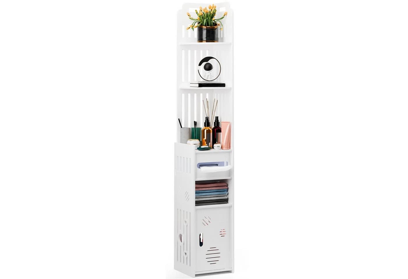 Rutaqian Schmaler Hochschrank für Badezimmer Modern - Bild 2
