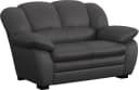 COTTA 2-Sitzer Sofa Casino Schwarz Kunstleder Bild 1