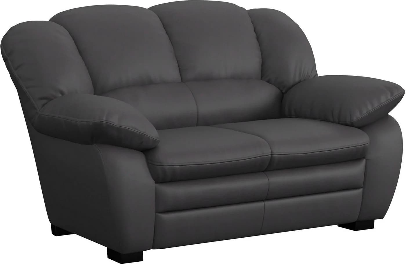 COTTA 2-Sitzer Sofa Casino Schwarz Kunstleder - Bild 1