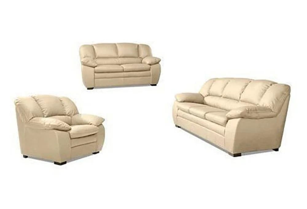 COTTA Polstergarnitur Casino Sofa Set 3-teilig Creme
