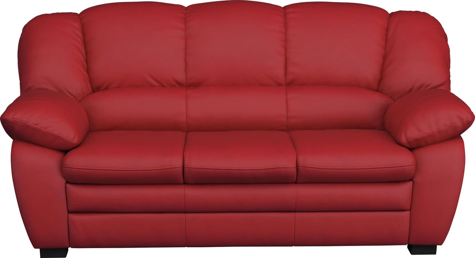 COTTA 2,5-Sitzer Sofa Casino Rot Kunstleder
