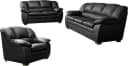 Polstergarnitur COTTA Casino 3-teilig Schwarz Sofa Set Bild 2