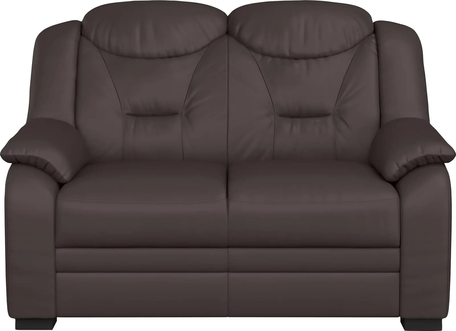 COTTA 2-Sitzer Sofa Marcus Braun Kunstleder