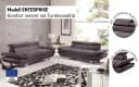 COTTA Enterprise 3-Sitzer Sofa Schwarz mit Arm- und Kopfteilverstellung Bild 4