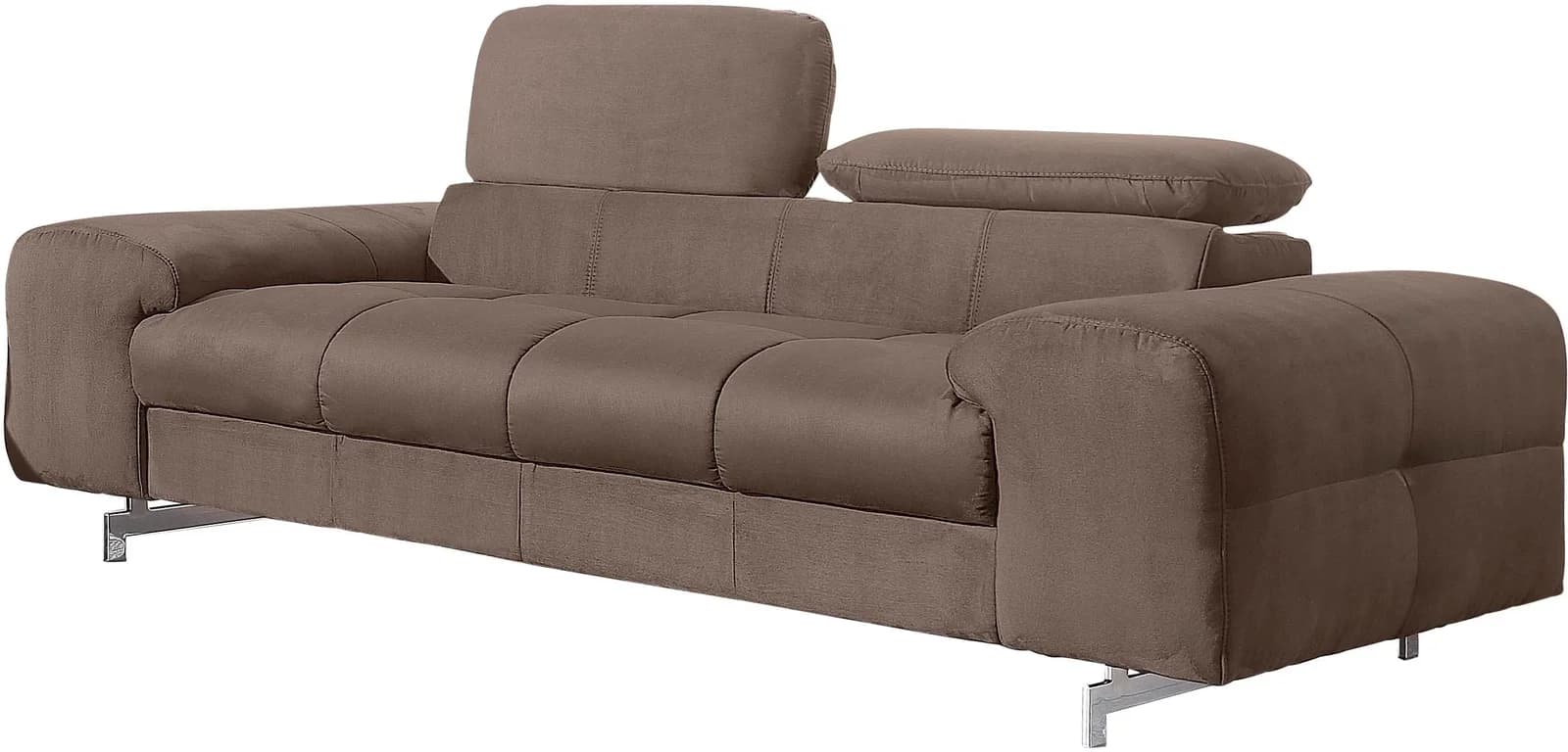 COTTA 2-Sitzer Sofa Chef Braun mit Kopfteilverstellung