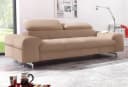 COTTA 3-Sitzer Sofa Chef mit Kopfteilverstellung Leder Beige Bild 1