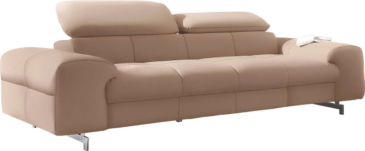 COTTA 3-Sitzer Sofa Chef mit Kopfteilverstellung Leder Beige - Bild 2