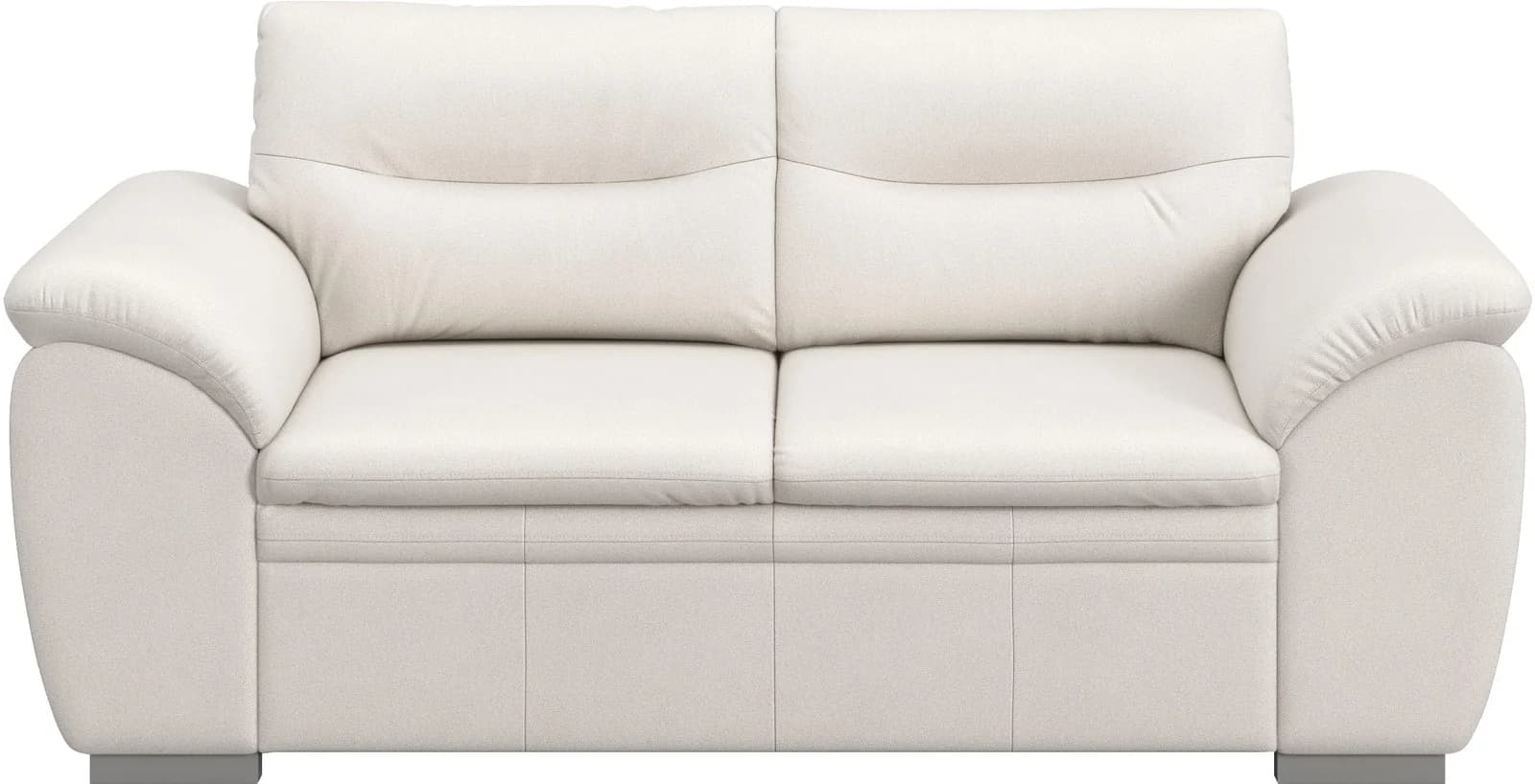 COTTA 2-Sitzer Sofa Leandra Altweiß Kunstleder