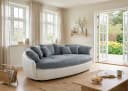 Big-Sofa COTTA Aruba smoke/weiß Luxus-Microfaser XXL Bild 2