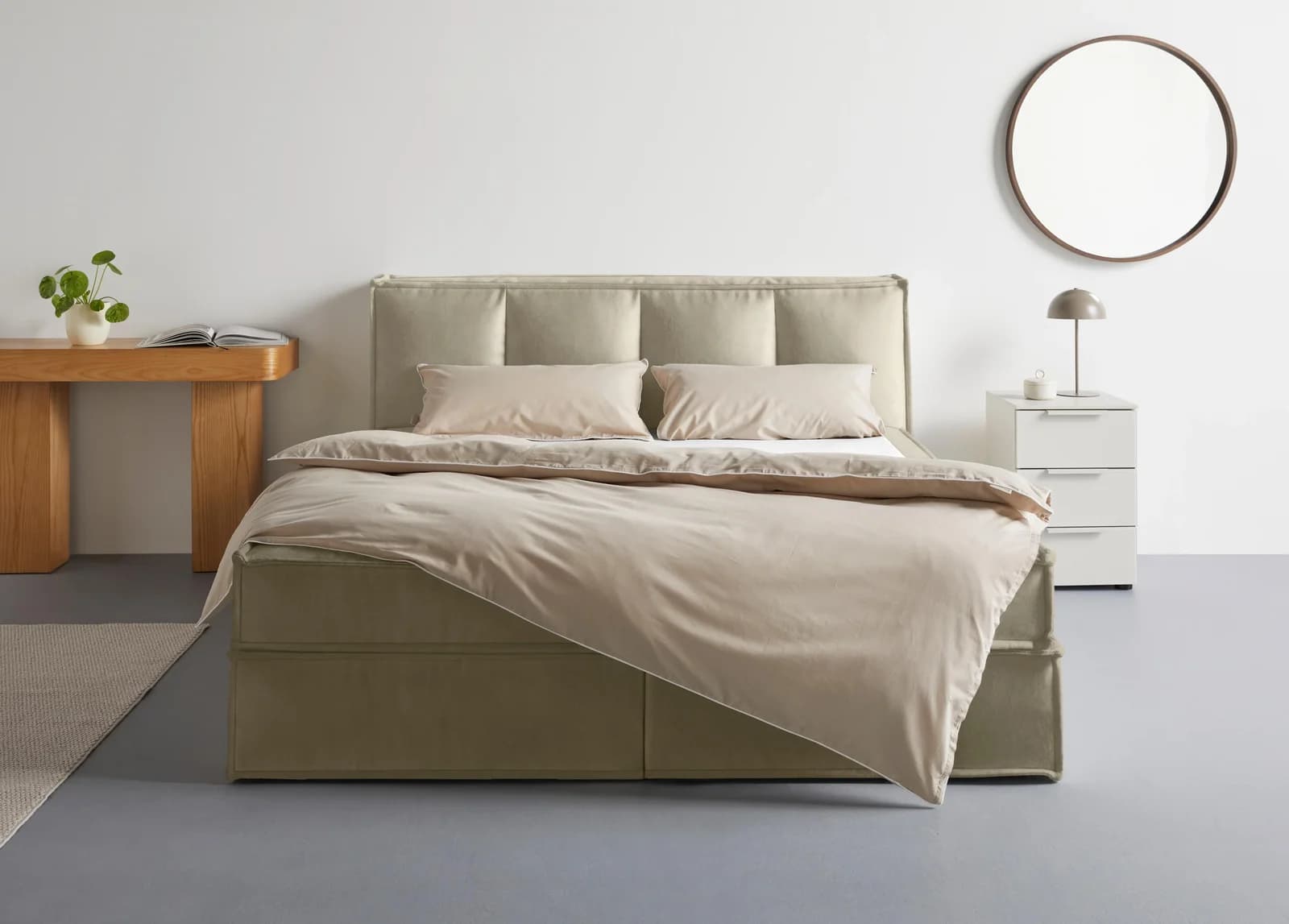LeGer Home Ecksofa COTTA Kitty L-Form Grau Microfaser - Bild 2