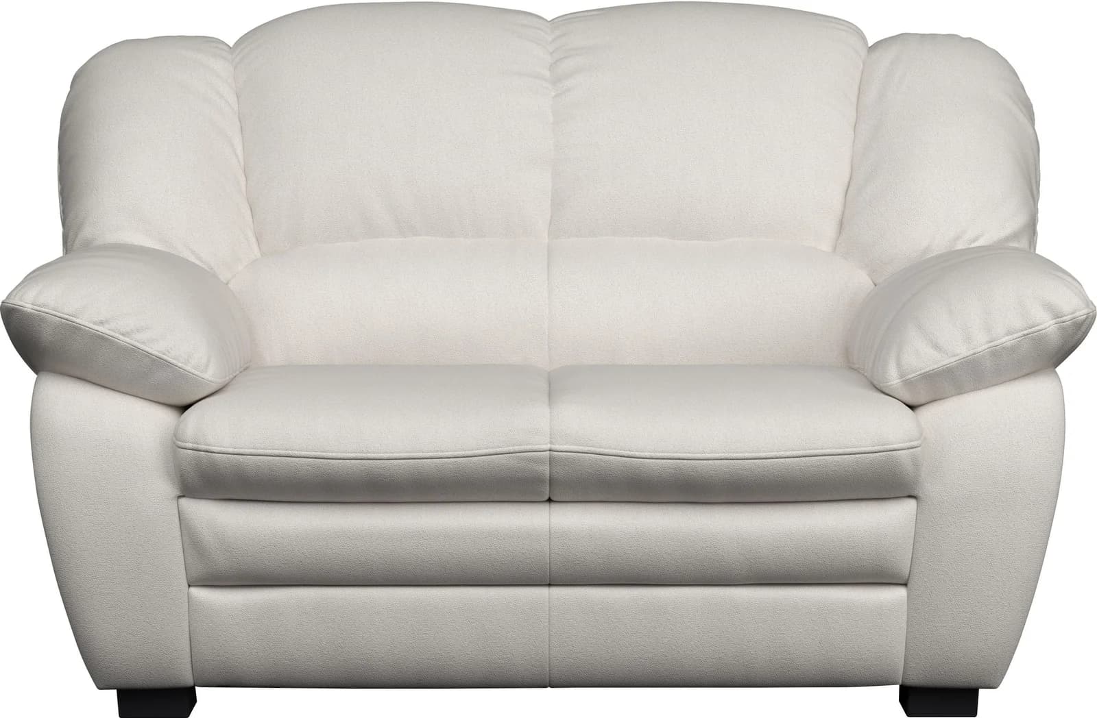 COTTA 2-Sitzer Sofa Casino Bianco Echtleder