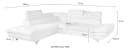 COTTA Polstergarnitur Enterprise L-Form Ecksofa mit Hocker beige Bild 4