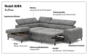 COTTA Ecksofa Aura L-Form mit Bettfunktion und Bettkasten Bild 4