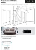 COTTA Big-Sofa Aruba XXL Anthrazit Luxus-Microfaser Bild 5