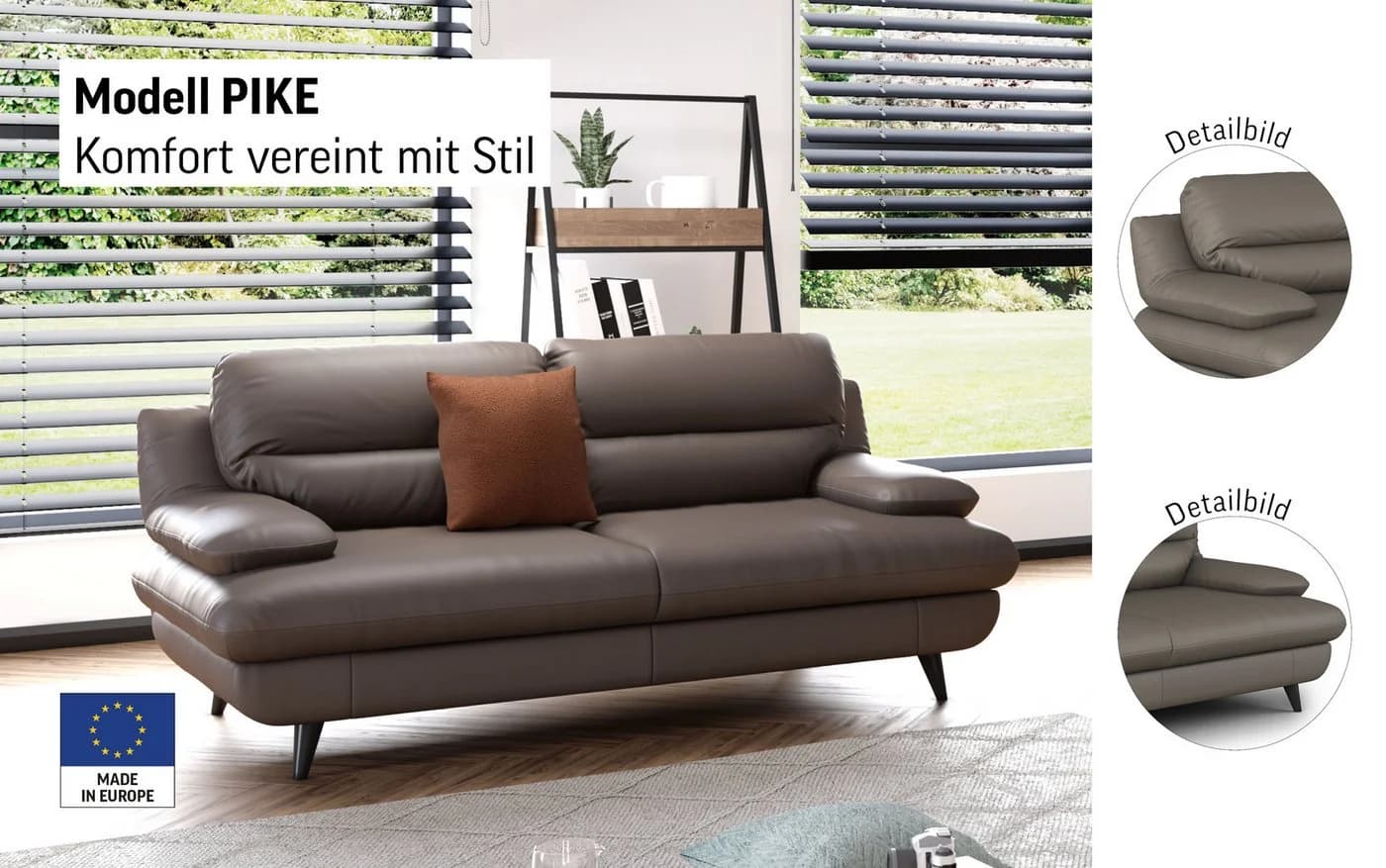COTTA 2,5-Sitzer Sofa Sand - Bild 3