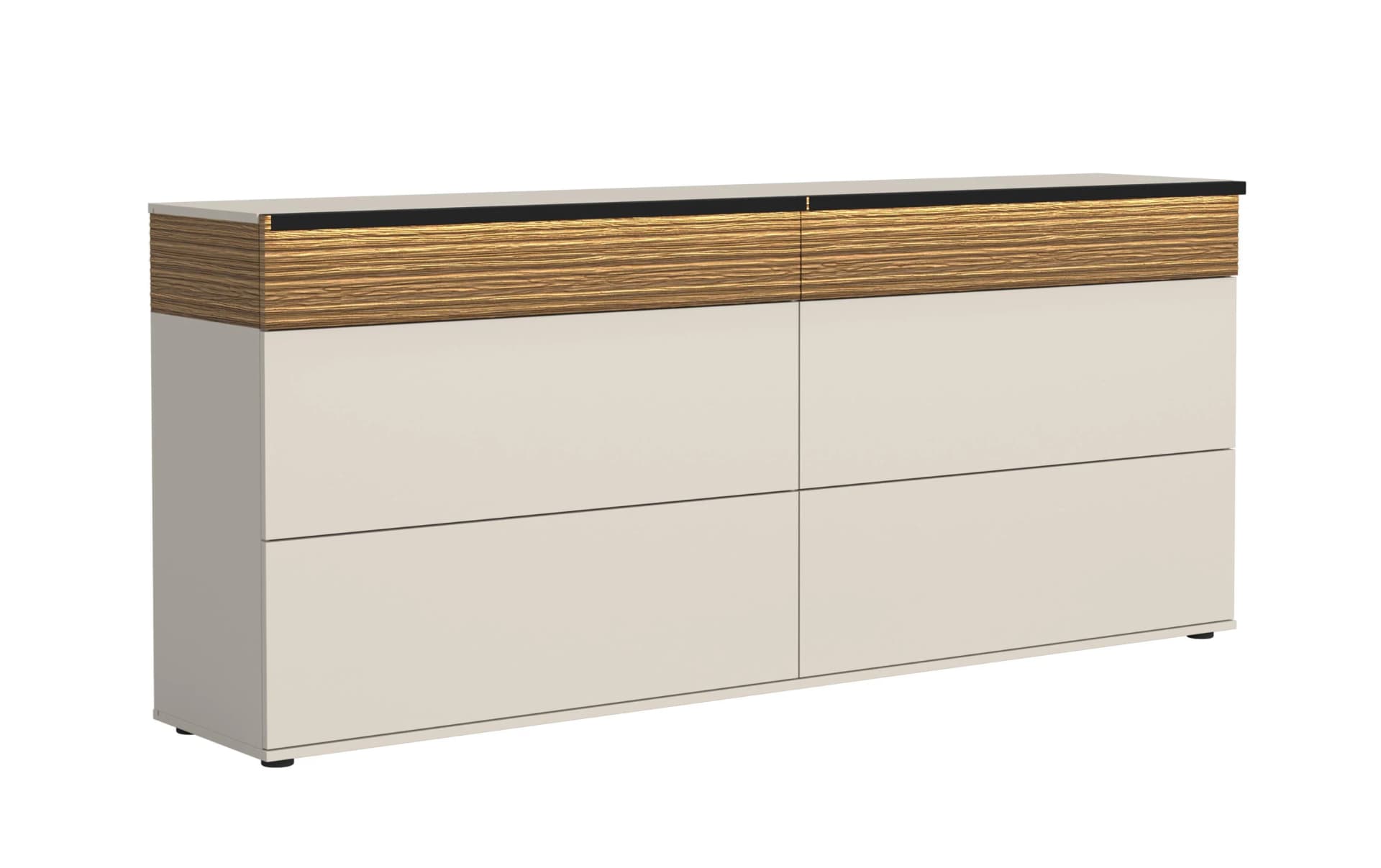 Sideboard vito CERADO mit LED-Beleuchtung und Eiche massiv