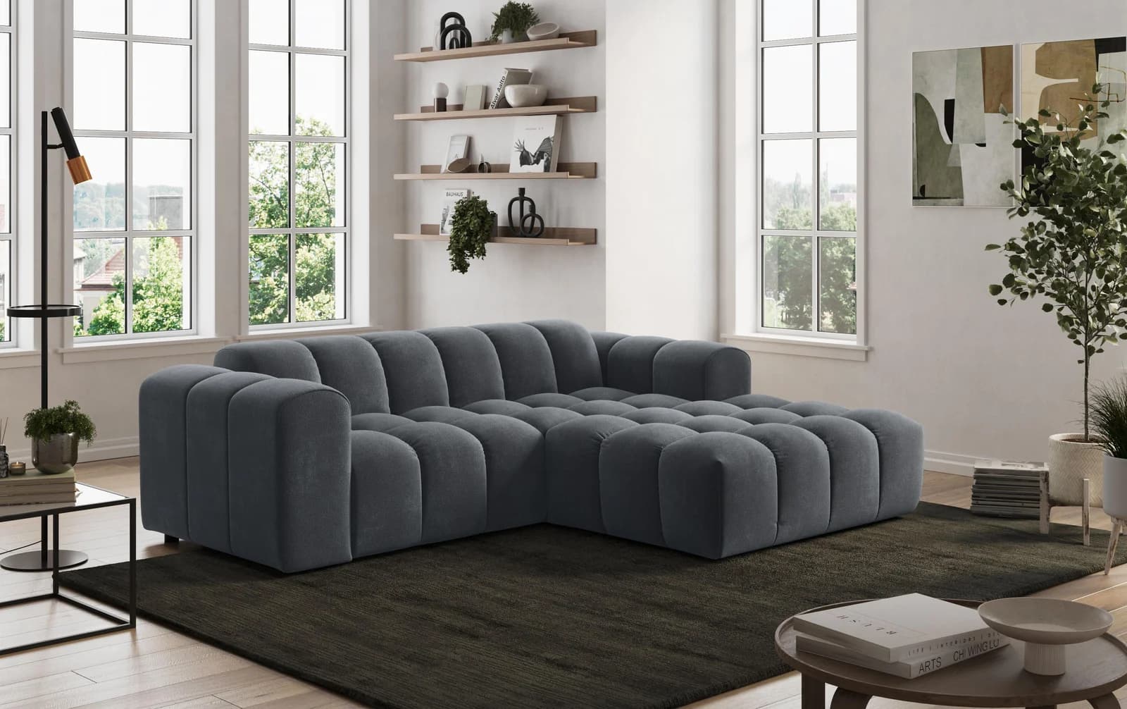 Ecksofa OTTO HOME Rocco L-Form grau mit Recamiere