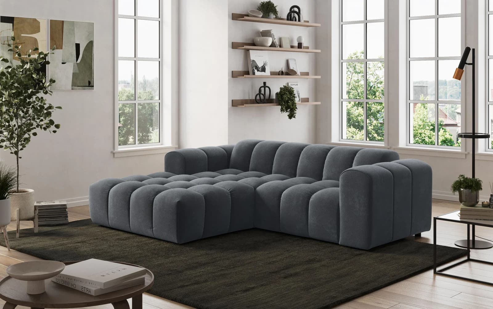 Ecksofa OTTO HOME Rocco L-Form grau modern mit Recamiere