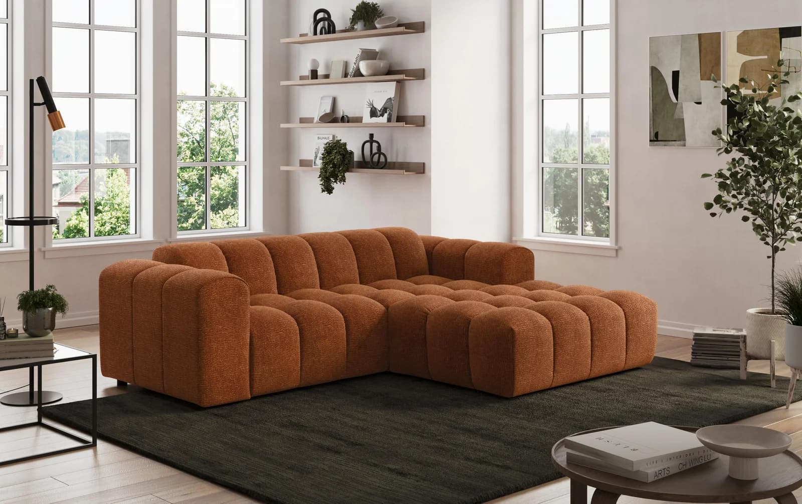 Ecksofa OTTO HOME Rocco L-Form Braun Chenille Modern