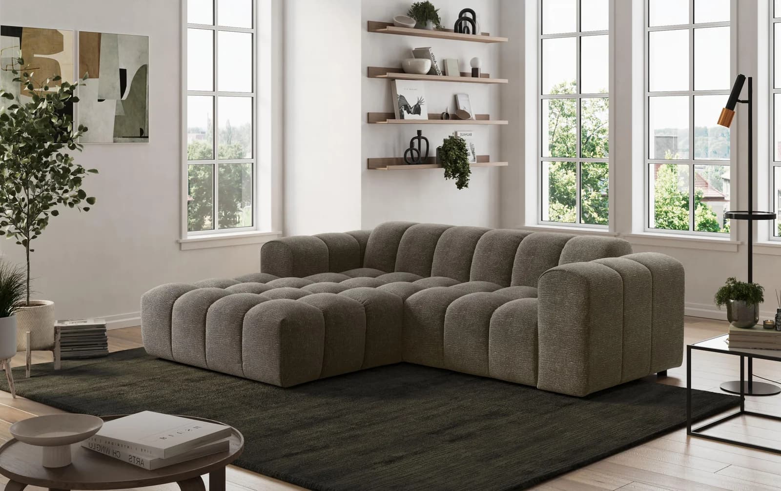 Ecksofa OTTO HOME Rocco L-Form Braun Chenille Modern