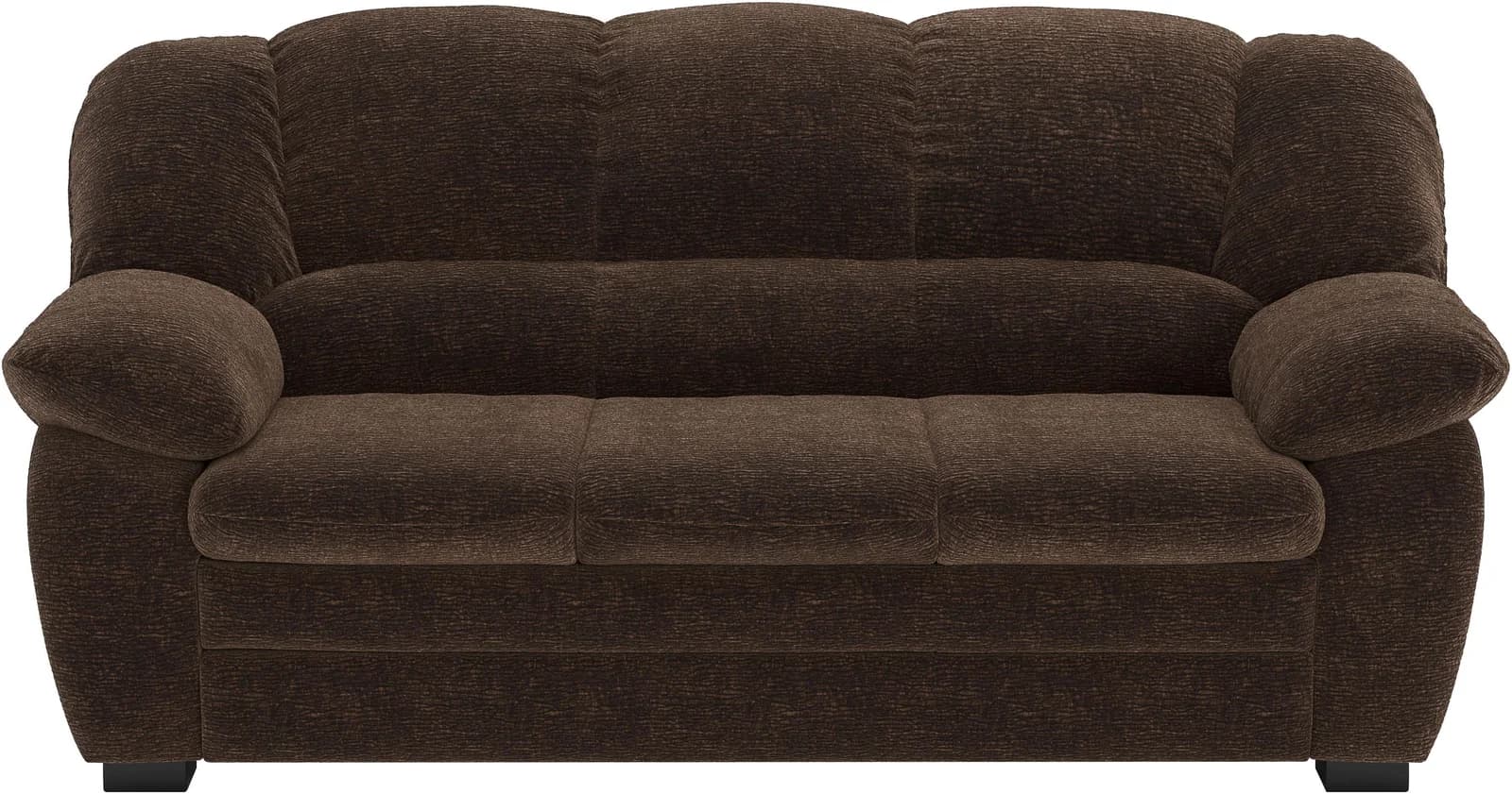 COTTA Casino 2,5-Sitzer Sofa Chenille Dunkelbraun