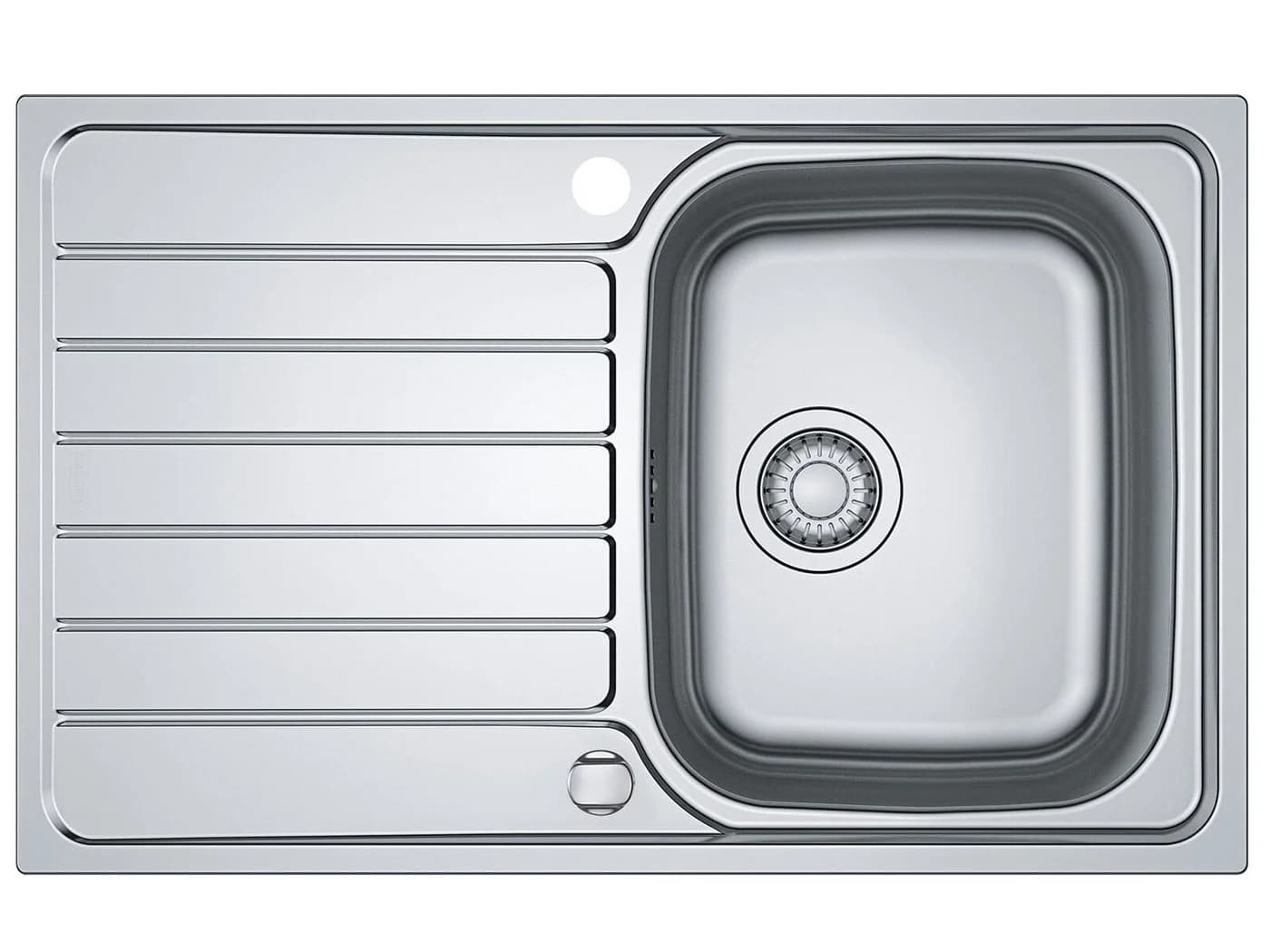 FRANKE Edelstahlspüle rechteckig 79/50 cm Silber - Bild 2