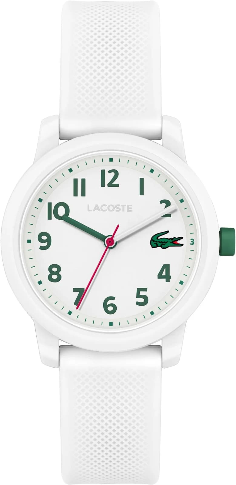 Lacoste Kinderuhr Quarz Weiß 33mm Silikon Armband