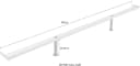 Hasena Midtraver Mitteltraverse Buche Natur 200 cm Bild 1