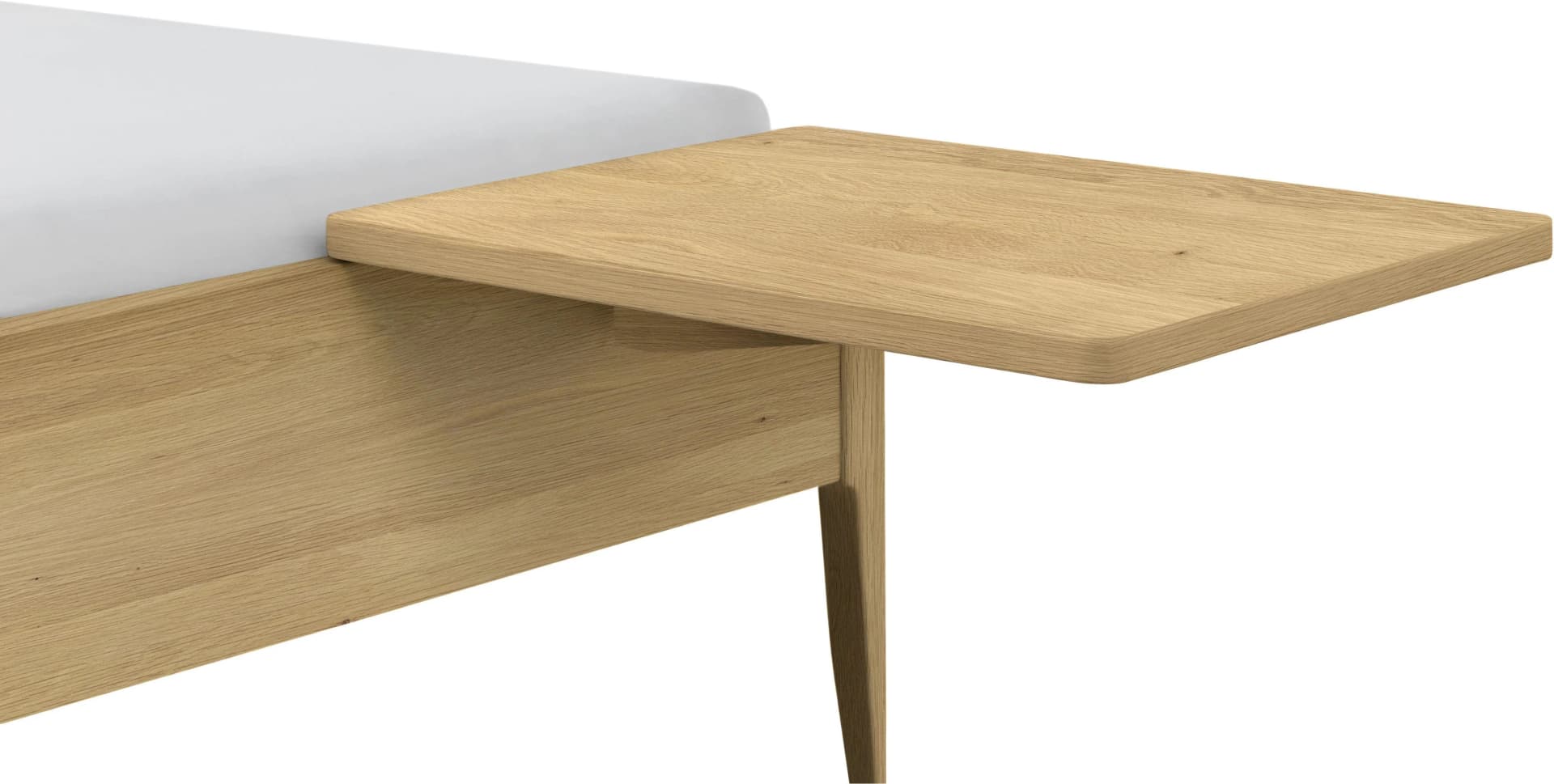 Nachtkonsole HASENA Drift Braun Massivholz Wandmontage