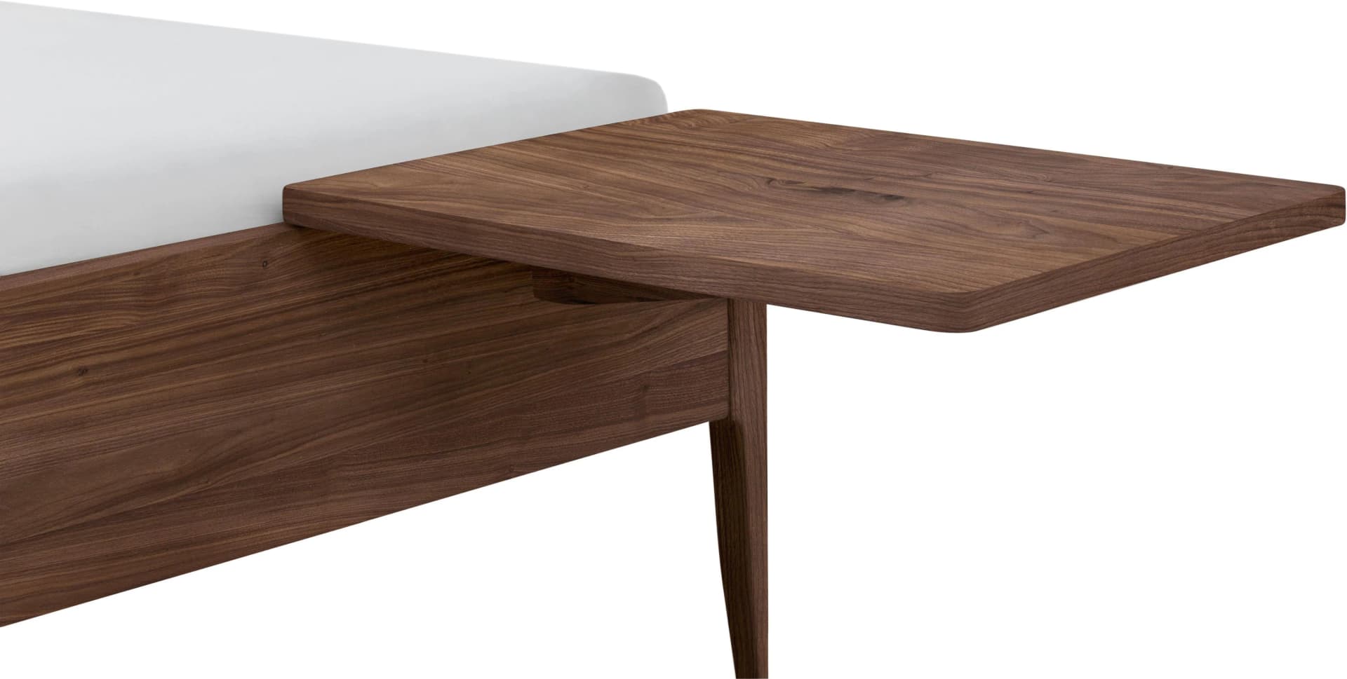 HASENA Nachtkonsole Drift Braun Massivholz Wandmontage