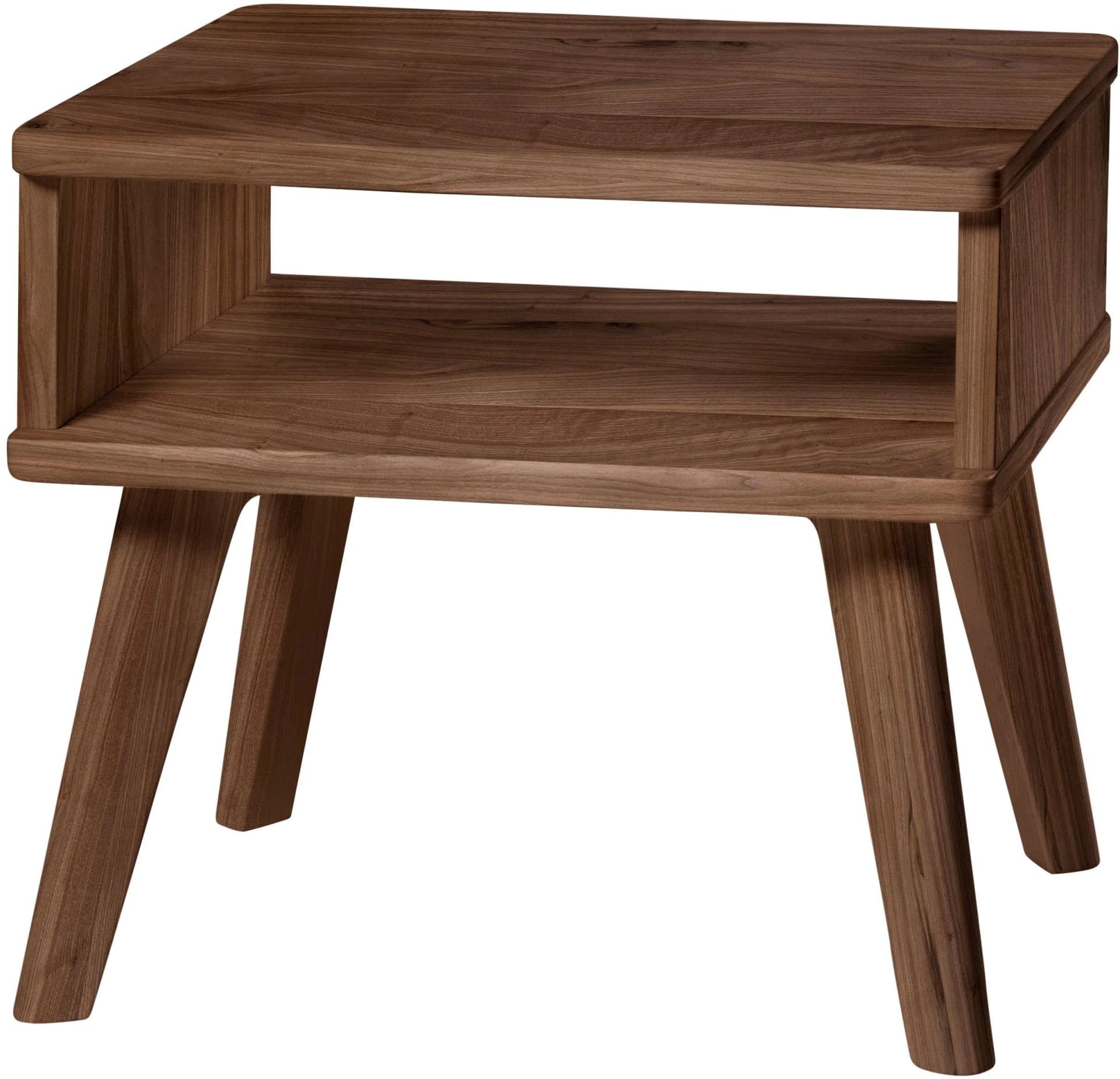 Hasena Nachtkonsole Stand Braun Massivholz Nussbaum
