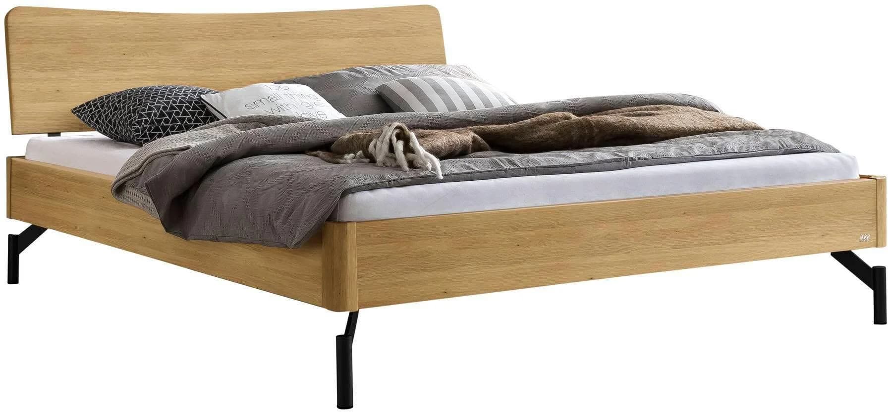 Holzbett HASENA Albinia Braun Anthrazit Massivholz