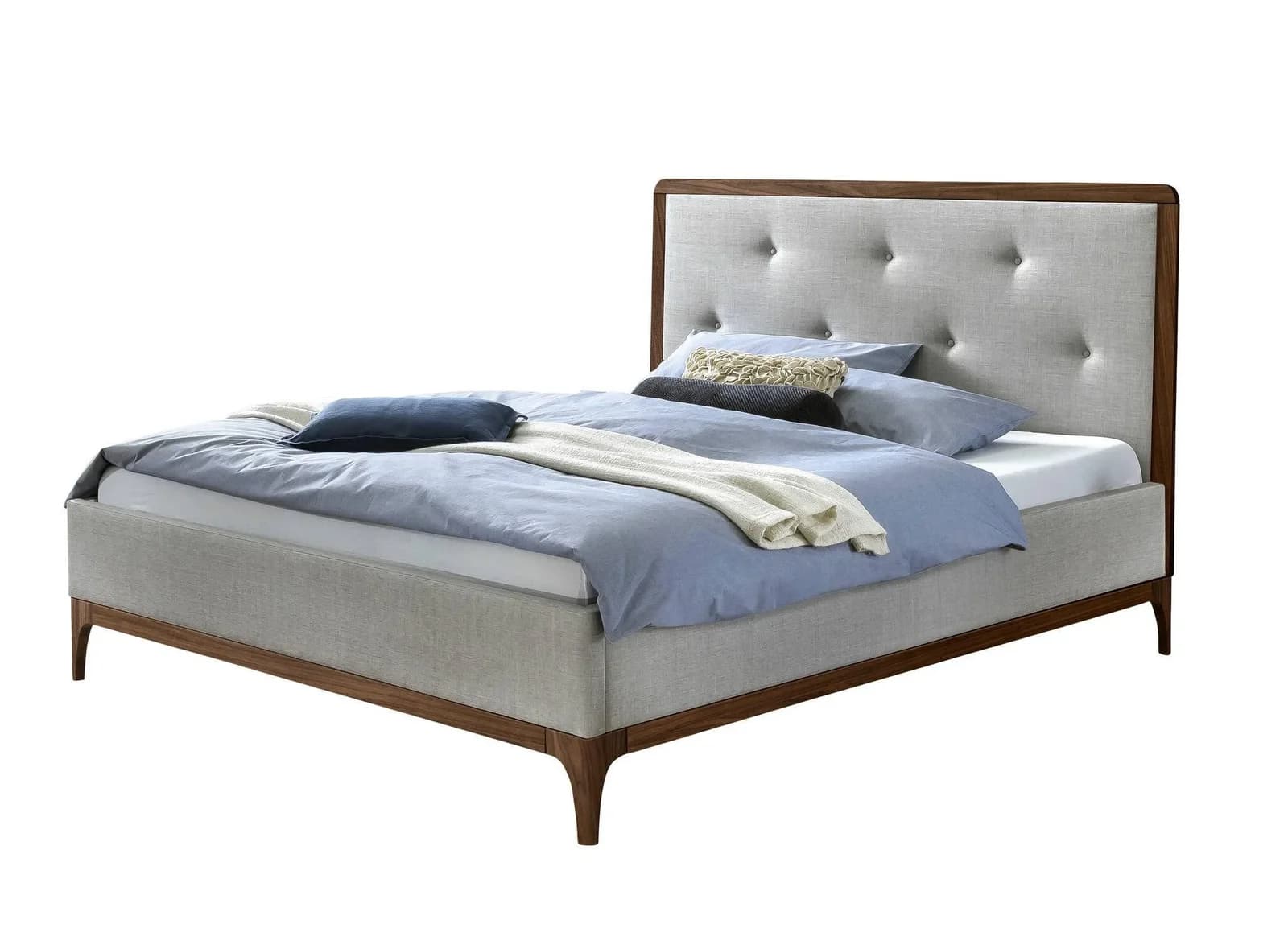 Polsterbett HASENA SILENTO 335-Pepe Grey