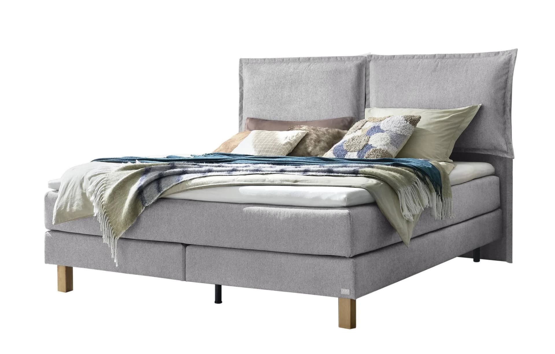 Boxspringbett HASENA BONITA mit Glamour-Top und Tonnen-Taschenfederkern