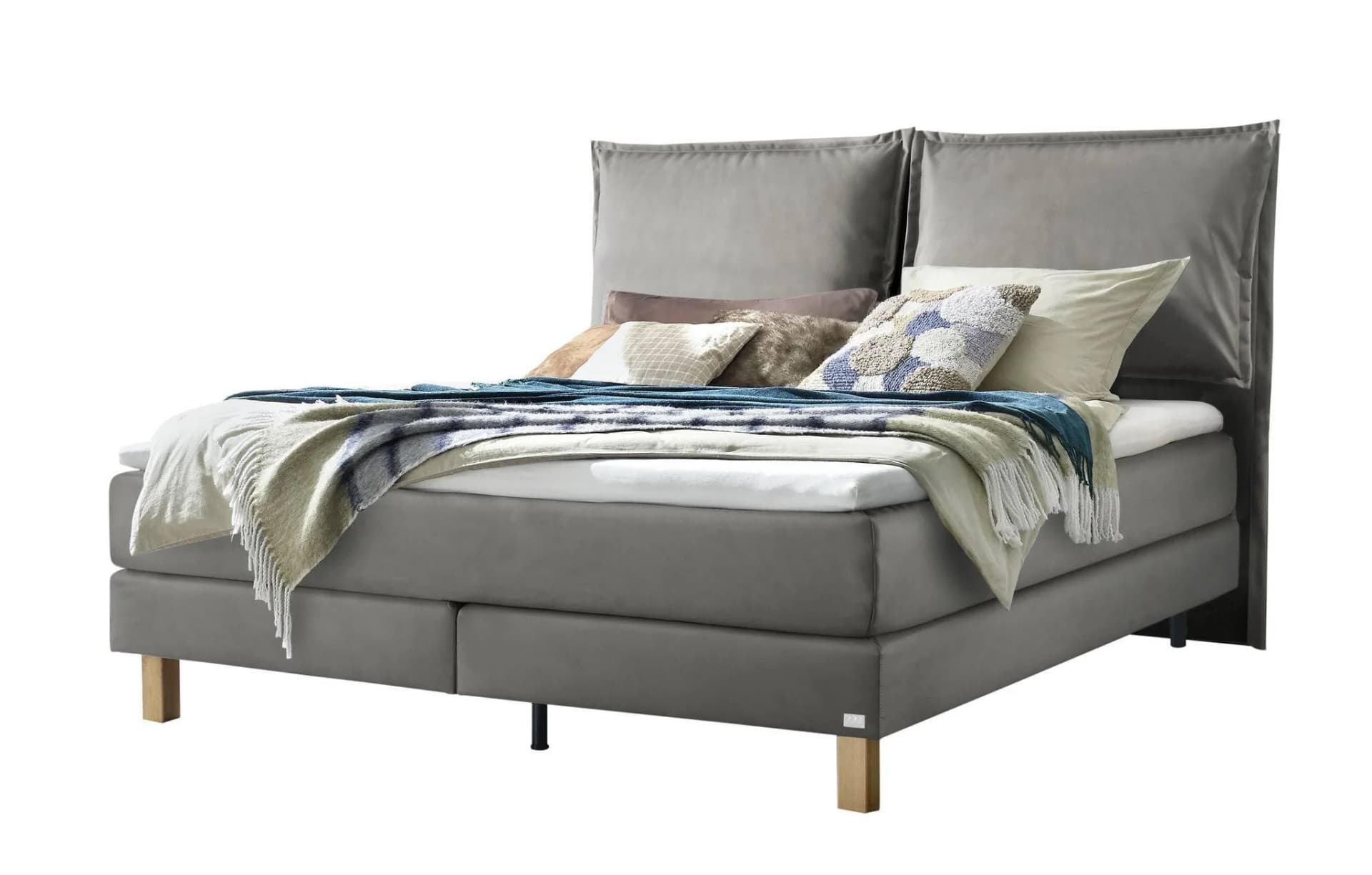 Boxspringbett HASENA BONITA 140x200cm mit Glamour-Top