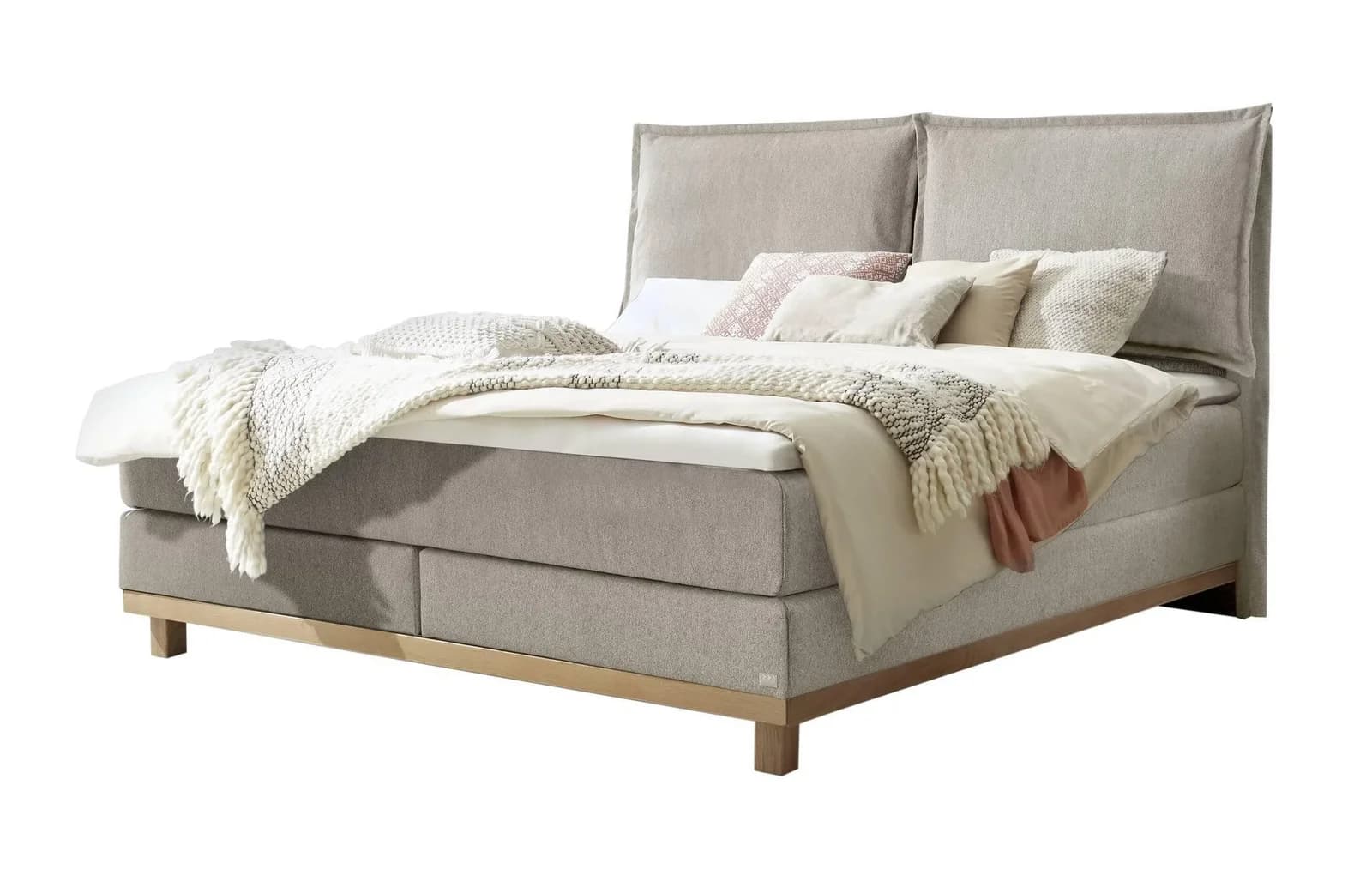 Boxspringbett HASENA ZAMORA Eiche Massivholz 200x200