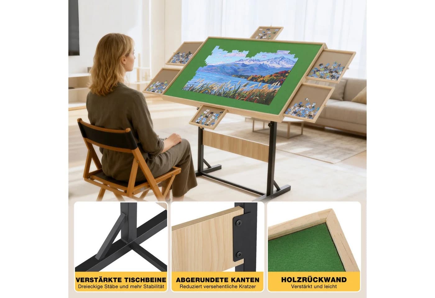 Insma Puzzleunterlage Puzzletisch für 1500-Teile Puzzle