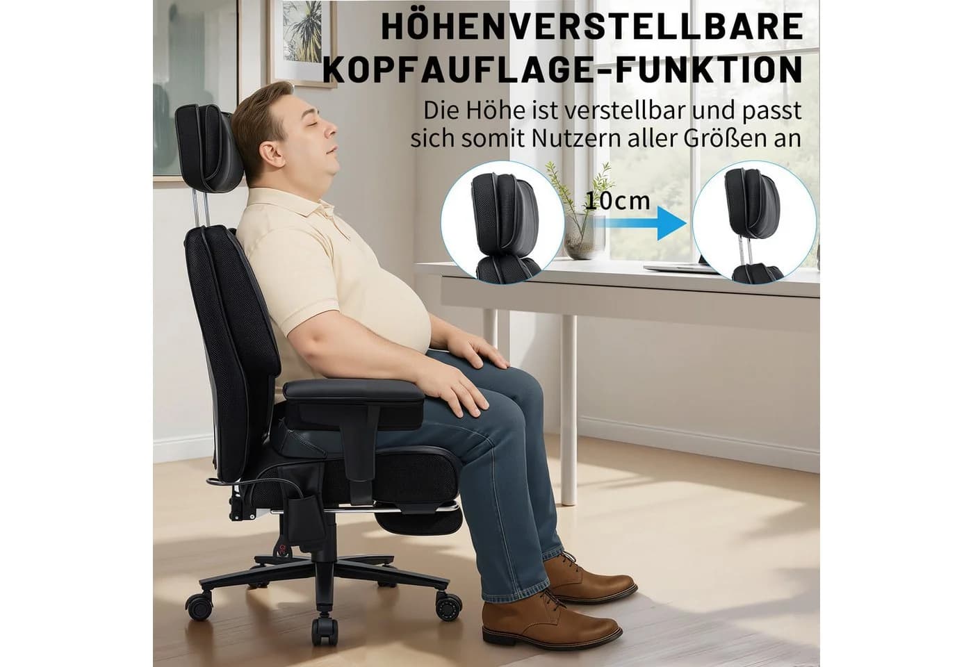 MECO Bürostuhl XXL Ergonomischer Drehstuhl bis 227kg
