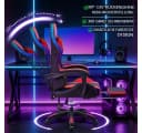 Insma Gaming-Stuhl mit Massagefunktion, RGB LED & 180° Liegefunktion Bild 4