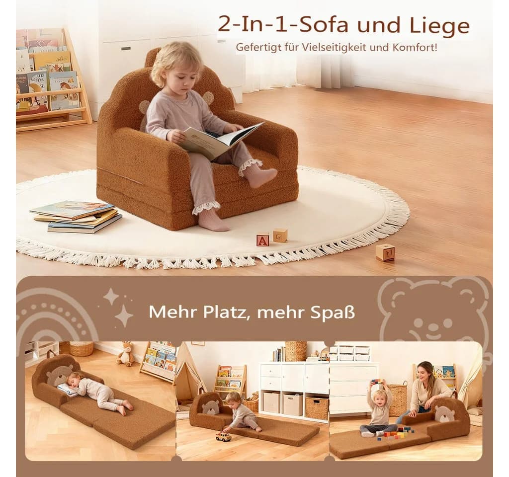 Insma Kindersofa 2-in-1 Bär