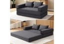 MECO 5-in-1 Schlafsofa Grau Cord 2-Sitzer Bild 3