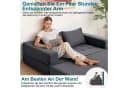 MECO 5-in-1 Schlafsofa Grau Cord 2-Sitzer Bild 4
