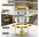 Warmounts Buffetwärmer 2-tlg. 6,2L Edelstahl Gold Bild 4