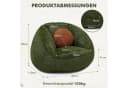 Insma Sitzsack XL 120cm Avocadogrün mit Kissen Bild 5