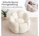 Insma Sitzsack Blumenform Beige Ergonomischer Relaxsessel Bild 4